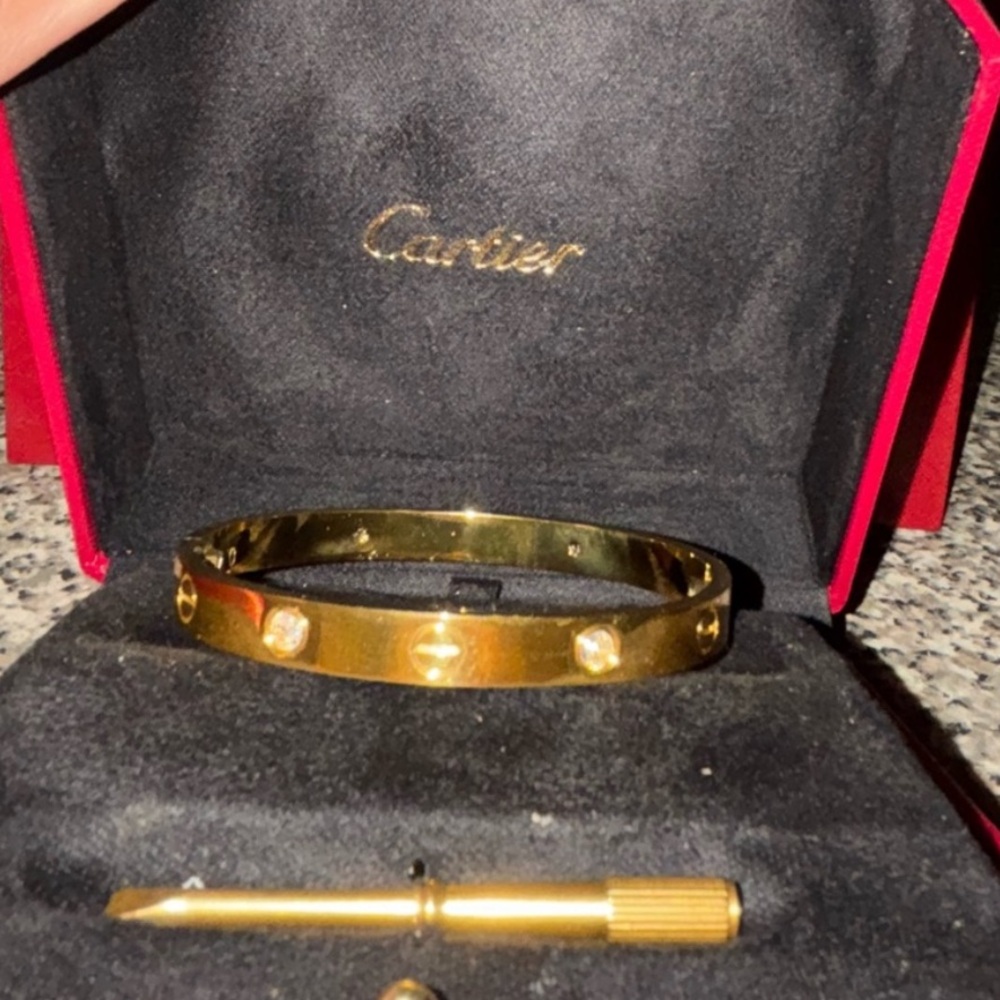 Cartier Yellow Gold Bangle with Tool